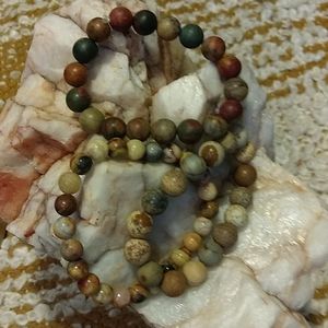 Set of 3 stone bracelets